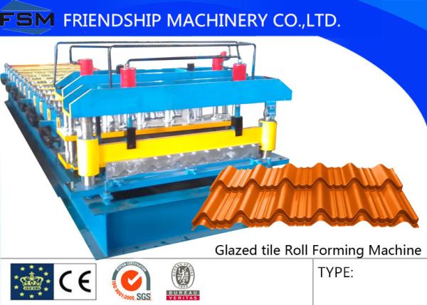 Buy cheap 0.3mm - 0.8mm Roof Panel Glazed Tile Roll Forming Enquipment 18 Forming Stations from wholesalers