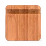Mini Portable Wooden Phone Charger , 120g Wood Color Phone Charging Dock