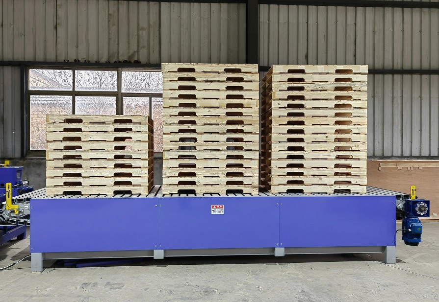 Pallet Dispenser Automates The Pallet Handling, Pallet Stacking And Destacking Machine