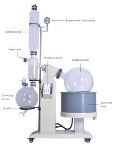 Wholesale 4.8KW Lab Rotary Evaporator With Cooling Condenser from china suppliers
