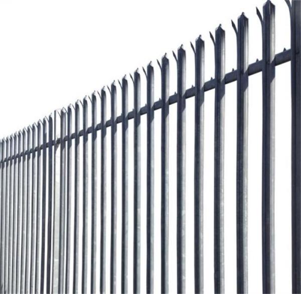 2.0m D / W Section Palisade Fencing , Palisade Fencing Pales Colorful Galvanized