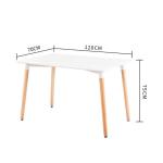 Nordic solid wood dining table and chair combination modern contracted west