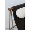 Buy cheap BDDW DECK Leather Fiberglass Lounge Chair Metal Frame With Removable Sling Seat from wholesalers