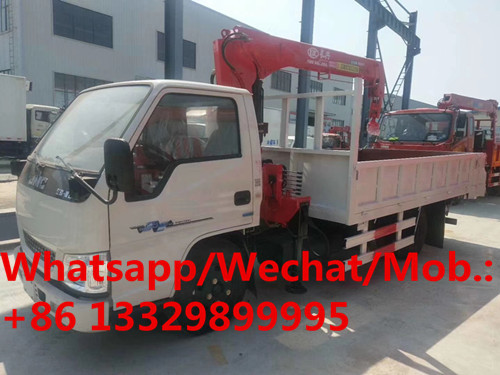 Buy cheap HOT SALE! JMC single row 116hp diesel 2tons telescopic crane boom mounted on truck,competitive price truck with crane from wholesalers