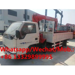 Buy cheap HOT SALE! JMC single row 116hp diesel 2tons telescopic crane boom mounted on truck,competitive price truck with crane from wholesalers