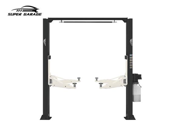 Buy cheap Clear Floor 2 Post Automotive Lift Car Hoist Bilateral Manual Release from wholesalers