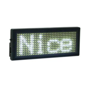 Buy cheap Rechargeable led scrolling name badge Orange color B1236TW from wholesalers