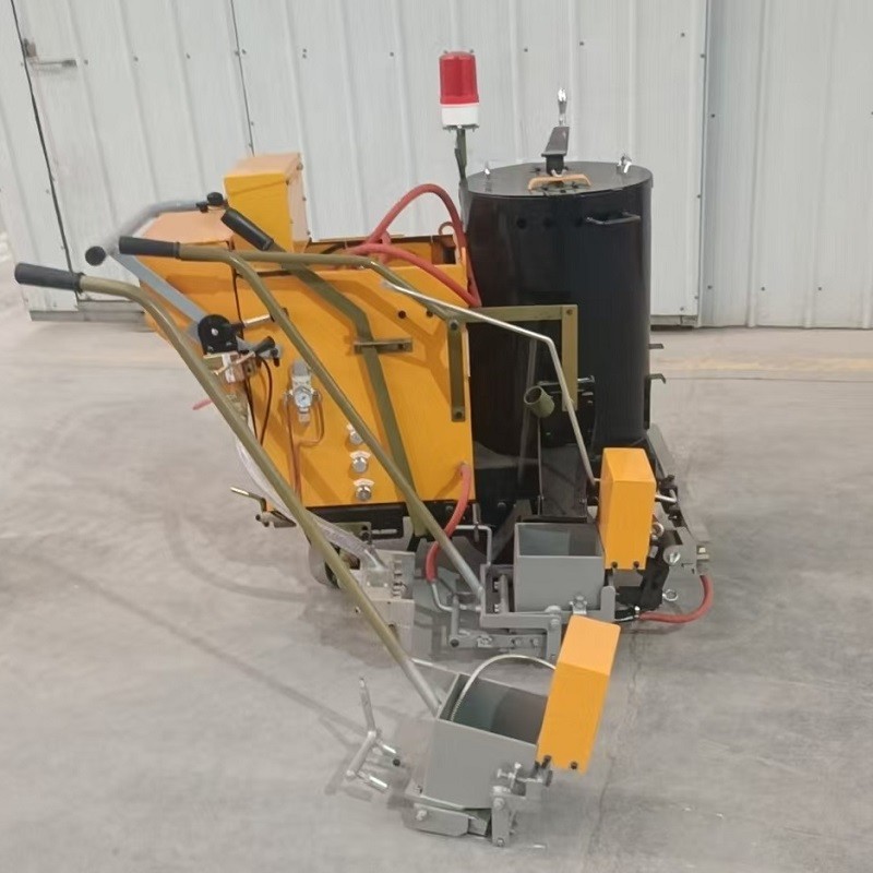 Battery Pushing Thermoplastic Convex Noice Line Road Marking Machine