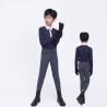 Buy cheap Quick Drying Childrens Horse Riding Tights Knee Silicone Navy Blue Riding Leggings from wholesalers