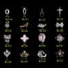 Buy cheap New Gold CROWN Nail Art Decoration Rhinestone Jewelry 3d Design Alloy ML1116-1131 from wholesalers