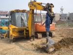 585mm Hydraulic Earth Ground Auger With 496Nm Torque Range For Construction