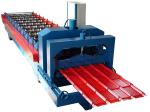 Professional Corrugated Sheet Roll Forming Machine Blue Color 0.3-0.8mm
