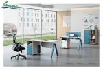 2 Shelves Open Space Workstation of Office for Collaborative Spaces