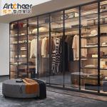 Bedroom Furniture Luxury Design Aluminium Frame Walk-in Closet System with