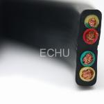 Flat Flexible Traveling Cable for Crane or Conveyor 4Cx4sqmm Black Jacket