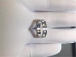 gold of Roman numeral ring 18kt gold with yellow gold or white gold