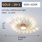 Fireworks led Chandelier For Living Room Bedroom Home chandelier luxury ceiling
