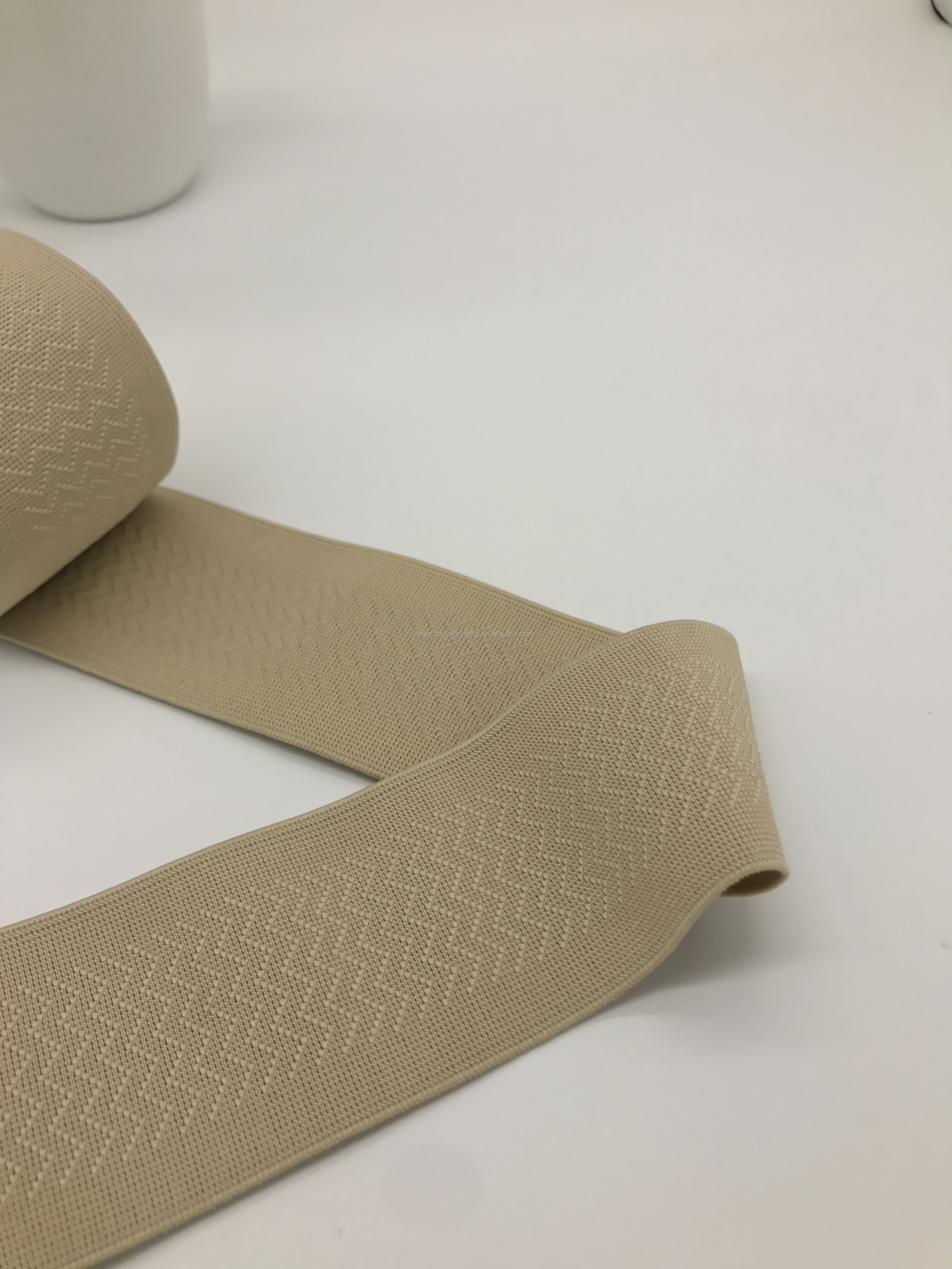 Free sampels Verified factory custom medical elastic band fish silk elastic webbing tape for abdominal waist support belt