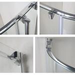 Aluminum Profile Glass Door Frame Wardrobe Closet Glass Hardware