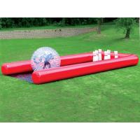 Buy cheap Funny Custom Giant Inflatable Sports Games Human Bowling Pins With Zorb Ball product