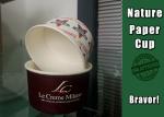 Logo Printed Custom Paper Ice Cream Cups With Food Grade PE Coating