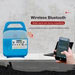 6000Mah Battery 6V Solar Home Lighting System 250mm With Radio Bluetooth MP3