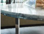 stone top polished stainless steel metal side table/End table/coffee table/C