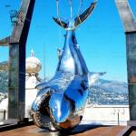 Stainless Steel Horse Statue Sculptures hotel lobby Life Size Animal Metal