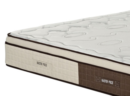 White 5 Zone Gel Memory Spring Foam Mattress For Home And Commercial No Reversible
