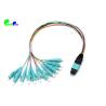 Buy cheap OM3 12F MPO Trunk Cable 50 / 125μm MPO Male to LC UPC Fanout 0.9mm LSZH 0.3M Senko Low Insertion Loss from wholesalers