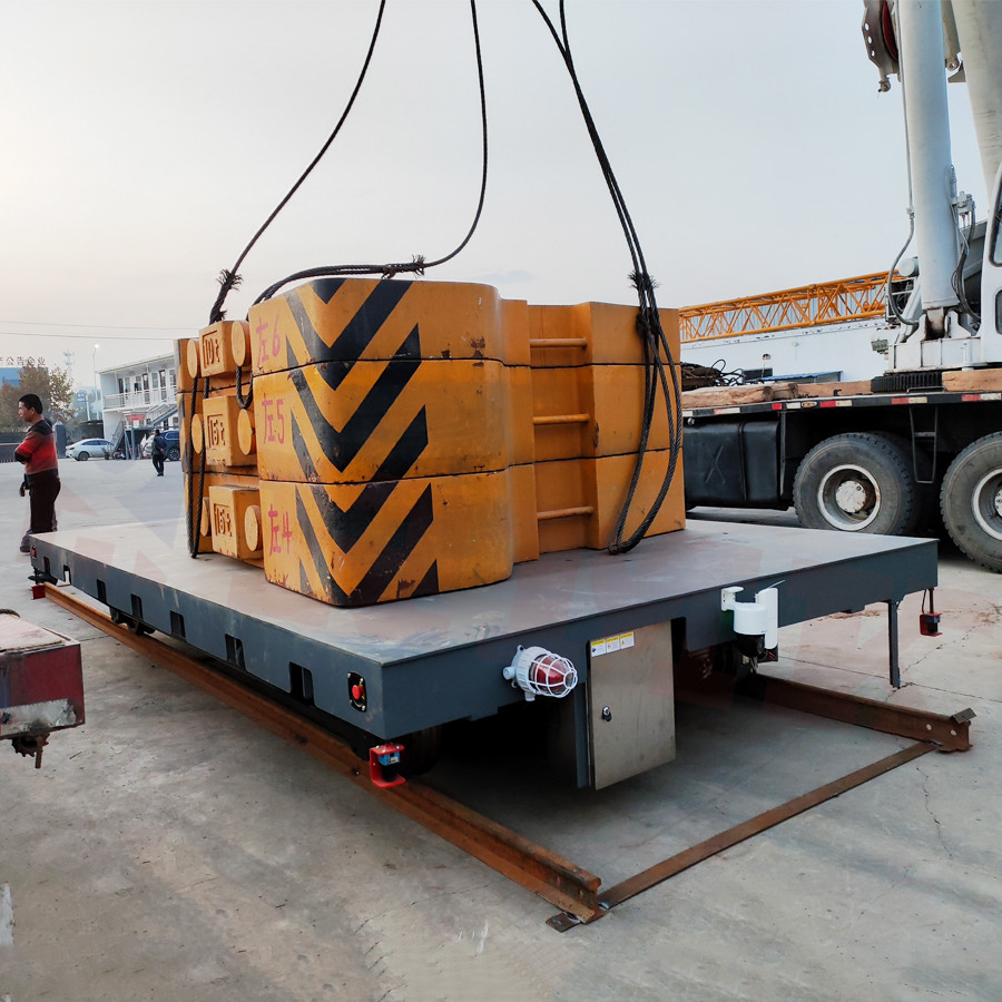 Heavy Load Battery Power,40 Tons Anti - High Temperature Die Rail Transfer Trolley