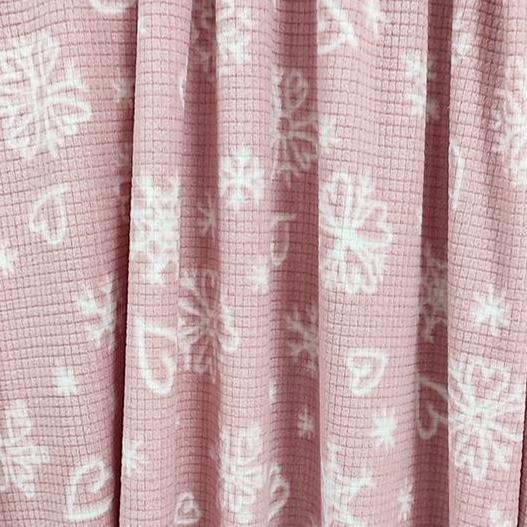 Buy cheap Soft Jacquard Printed Pink Micro Polar Fabric 160gsm from wholesalers