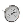 Buy cheap 4'' 100mm 1/2 BSP Industrial Bimetal Thermometer 120C Back Connection Pressure Gauge from wholesalers