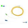 Buy cheap 2F Single Mode Fiber Optic Pigtail SC APC + SC UPC with unit-tube 3.0mm round cable bunch fanout 600μm tail LSZH yellow from wholesalers