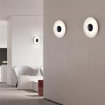 Modern Wood Grain Art Wall Lamp Nordic Round Combination Ginger LED Wall Sconce