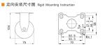 Yellow TPU Tread Light Duty Casters 3 Inch Swivel Plate Casters