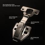 Clip-on Mounting Plate Type Cabinet Door Hydraulic Hinge With High Load Capacity