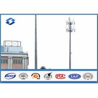 Buy cheap Microwave Telecommunication electric service pole , Hot Roll Steel Q420 wireless product