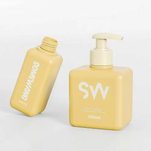 Buy cheap Yellow Square Plastic Bottles Leak Proof Empty Shampoo Bottles 100ml from wholesalers