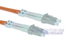 Duplex White Fiber Optic Patch Cord LC to LC 62.5/125 Multimode