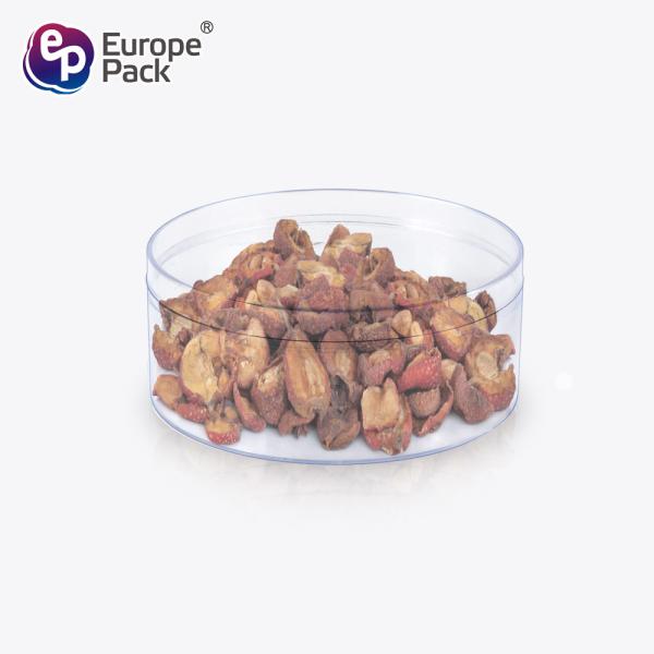 Buy cheap Wholesale plastic food storage clear round PS nut pastry box for baked goods packaging with lid from wholesalers