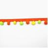 Buy cheap Eco Friendly Curtain Pillow Rainbow 30mm Pom Pom Trim from wholesalers