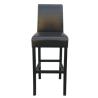 Buy cheap Beech wood brown pu upholstery barstool/counter stool with metal bars,fashion wooden barstool from wholesalers