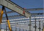 Prefabricated double storey steel structure workshop with office room