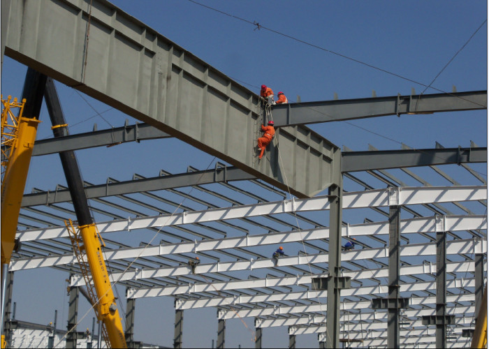 Fireproof Anti Corrosive Galvanized Prefab Steel Workshop