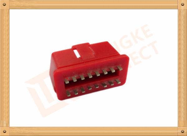 Buy cheap RED 16 Pin Obd Connector Replacement Obd Ii Connector CK-SOM002B from wholesalers