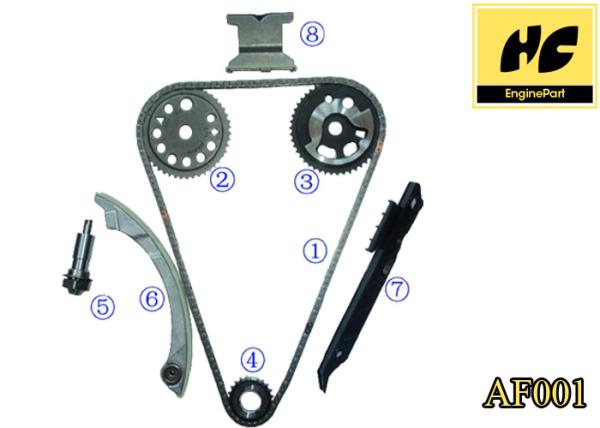 Buy cheap AF001 Alfa Romeo Engine Parts , Timing Chain Replacement Kit High Precision from wholesalers