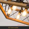 Buy cheap Vintage Loft Wood Chandelier Living Room Bedroom Dining Room Light Pendant Lamp(WH-VP-135) from wholesalers