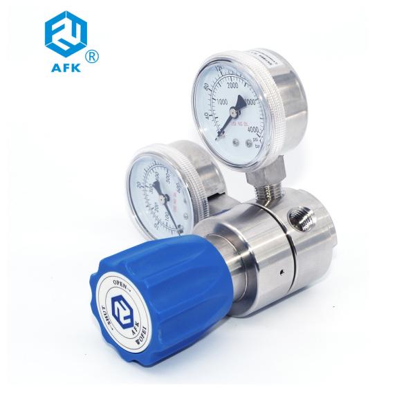 Quality Oxygen Cylinder High Pressure Regulator 316L Plunger Valve Core Gas Laser Application for sale