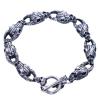 Buy cheap 925 Sterling Silver Sheep Skull Retro Men Bangle Bracelet (XH056067W) from wholesalers